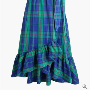 J. Crew Factory Petite Plaid Midi Skirt
